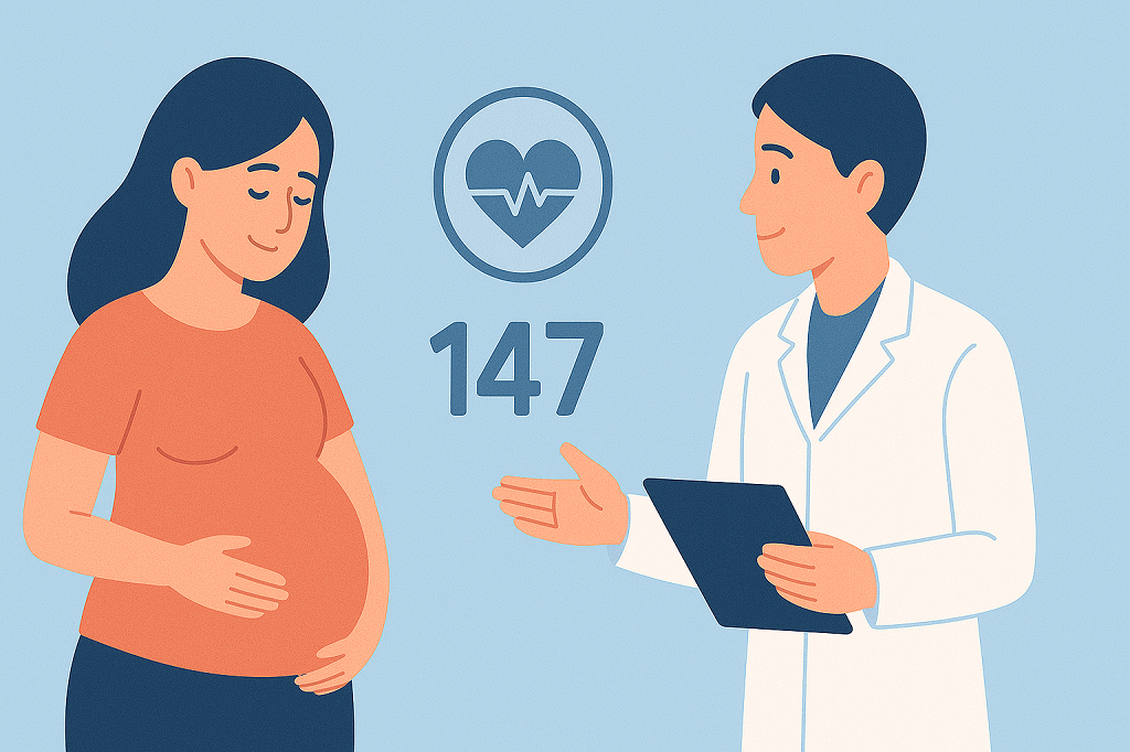 Is a heartbeat of 147 a boy or girl