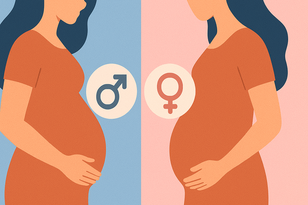 What is the difference between a boy and girl bump